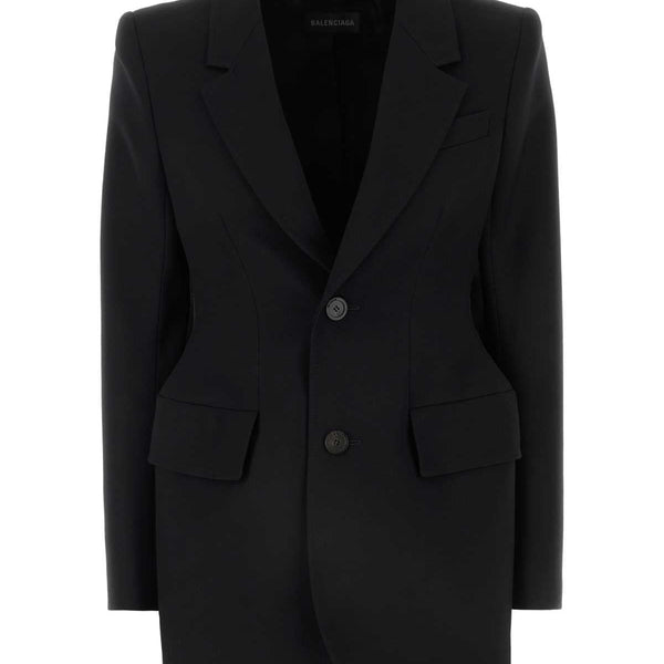 Balenciaga Jackets- BALENCIAGA Hourglass Women's Wool Blazer Premium Casual Designer Jacket