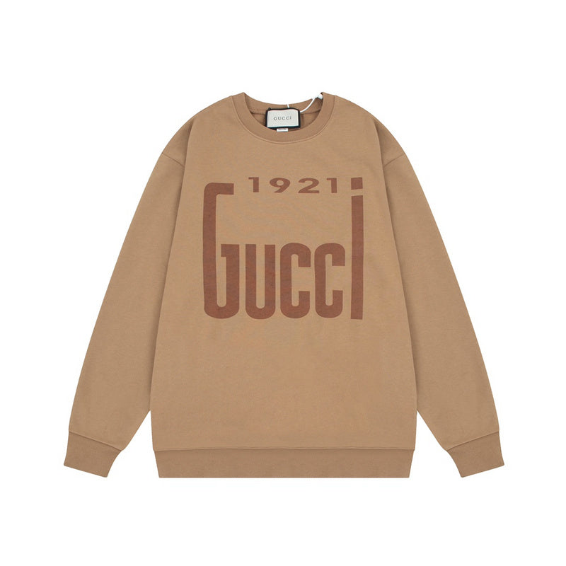 Front view of Gucci luxury clothing with contemporary cut