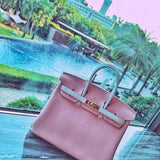 Close-up detail of classic bag design