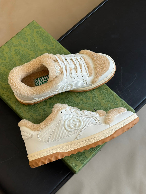 Gucci muted earth tones luxury sneakers view 6 cushioned comfort fit