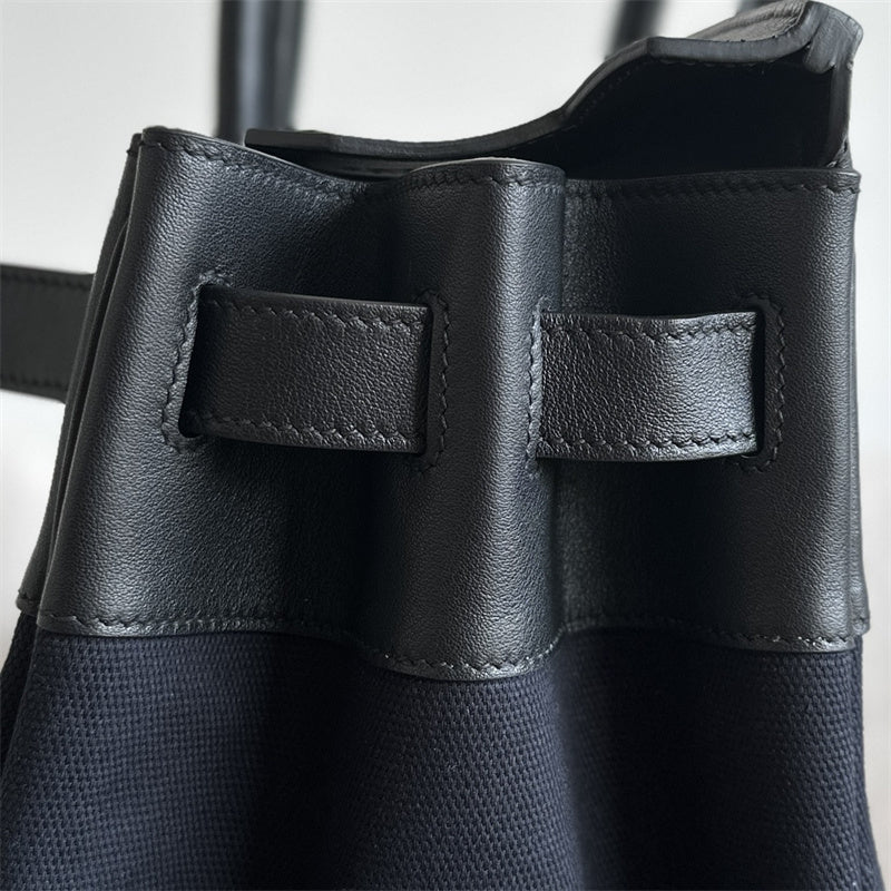 Close-up detail of statement bag design