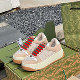 Gucci two-tone luxury sneakers view 4 streetwear statement look