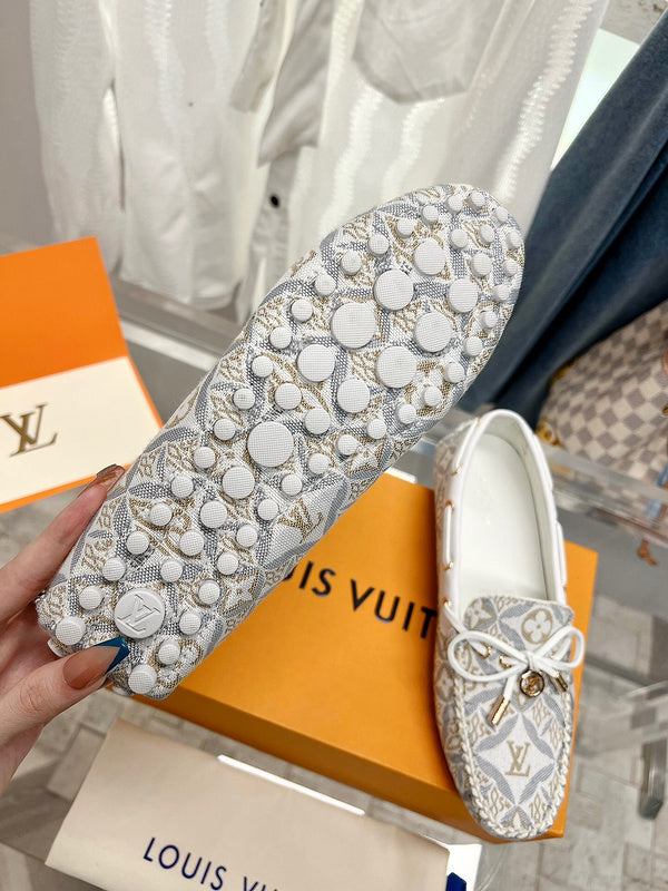 Louis Vuitton Black Classic Ballet Flats - Lifestyle Styling Shot