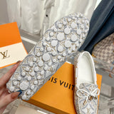 Louis Vuitton Black Classic Ballet Flats - Lifestyle Styling Shot