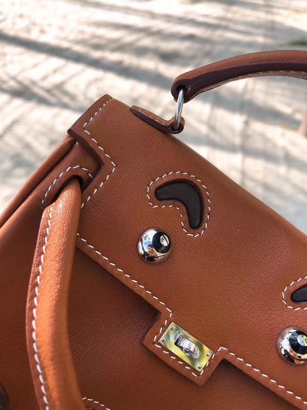 Close-up detail of modern bag design