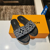 Louis Vuitton Red Low-Top Sneakers - Angled View