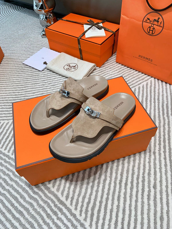 Hermes sandals Style 219 - close-up of timeless elegant design