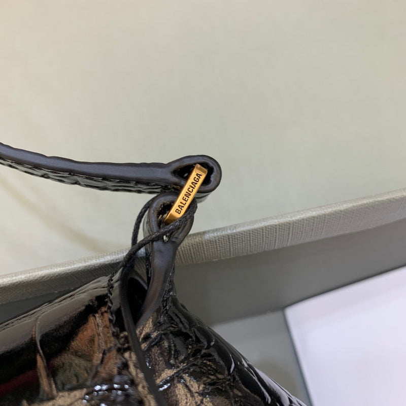 Statement Vegan Leather Handbag - Signature Hardware Accents | Women's Everyday Carry Handbag #443 - styled full view (image 7) of designer-inspired handbag