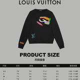 Close-up detail shot of Louis Vuitton luxury clothing with signature branding