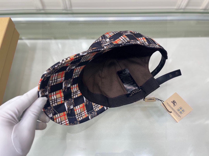 Side view of Burberry unisex cap