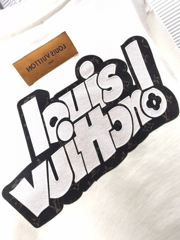 Back view of Louis Vuitton luxury clothing with streetwear-inspired cut