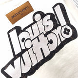 Back view of Louis Vuitton luxury clothing with streetwear-inspired cut