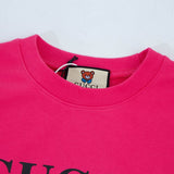 Close-up detail shot of Gucci luxury clothing with everyday silhouette