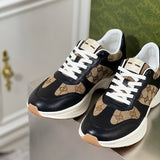 Gucci stone beige luxury sneakers view 6 classic court silhouette