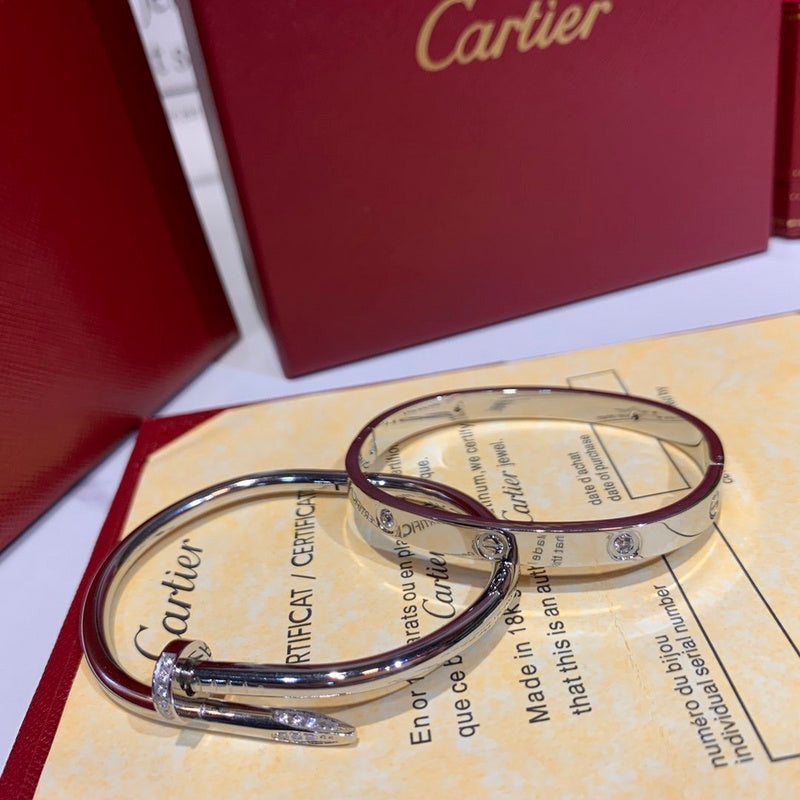 Front view of Cartier unisex jewelry piece