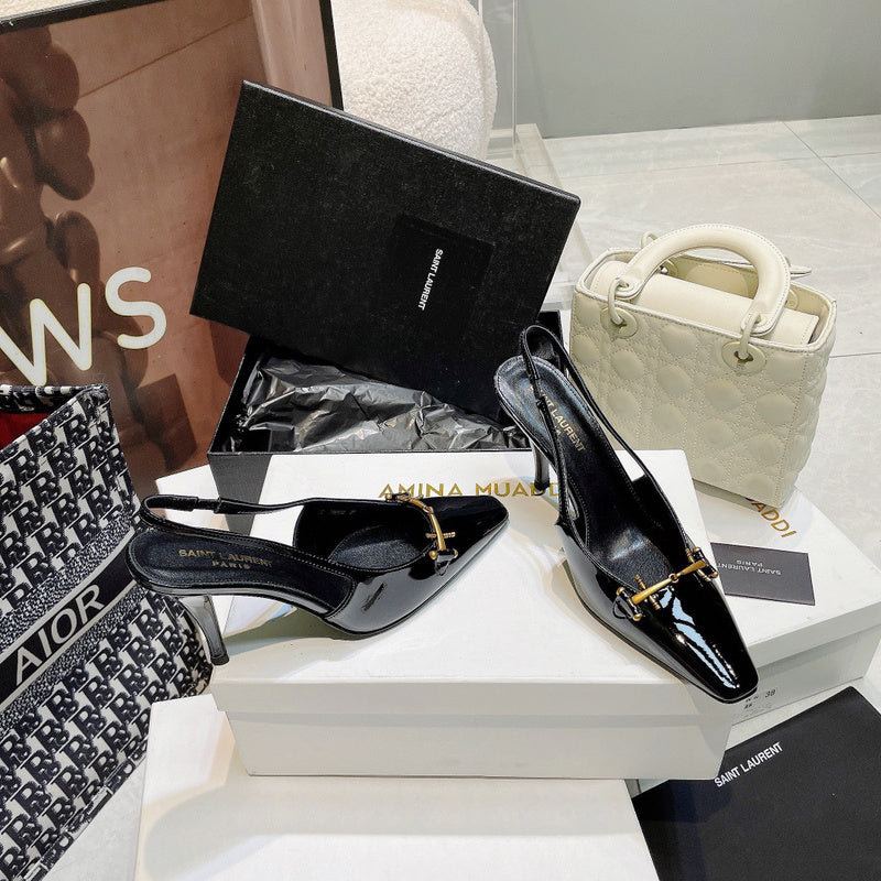 Saint Laurent luxury shoes back view — premium authentic designer style