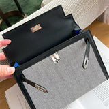  Understated crossbody bag carried on shoulder 16