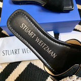 Close-up of Saint Laurent shoes craftsmanship