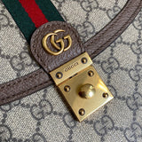Back view of refined classic women's handbag – women's luxury handbag