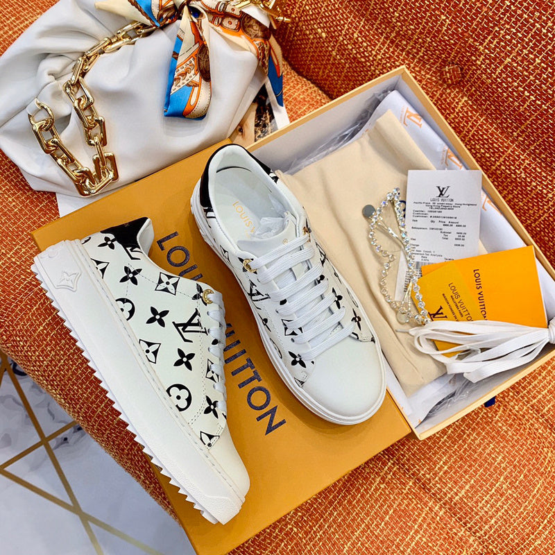 Close-up of Louis Vuitton shoes craftsmanship