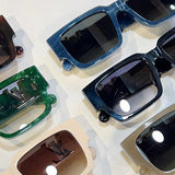 Close-up detail view of Louis Vuitton unisex sunglasses