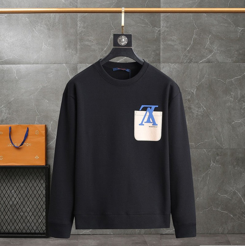 Front view of Louis Vuitton luxury clothing with tailored silhouette