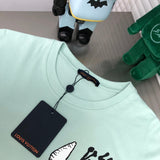 Side profile of Louis Vuitton cotton t-shirt with logo-detail design