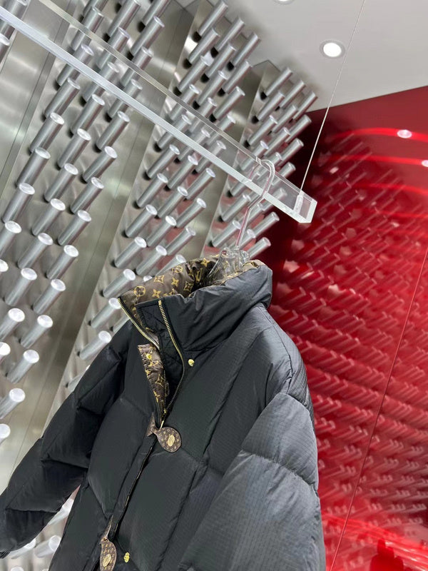 Side profile of Louis Vuitton luxury clothing with everyday silhouette