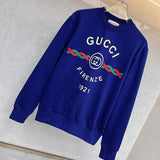 Side profile of Gucci luxury clothing with logo-detail design