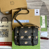 Side profile of structured elevated women's handbag – women's luxury accessory