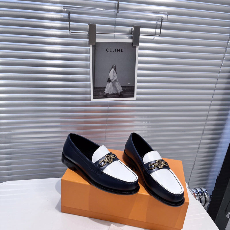 Louis Vuitton Burgundy Classic Ballet Flats - Angled View