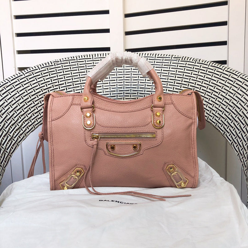 Side profile of chic structured women's handbag – women's everyday handbag
