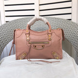 Side profile of chic structured women's handbag – women's everyday handbag