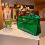 Close-up detail of classic bag design