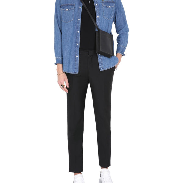 Alexander McQueen Tops? Alexander Mcqueen Men Shirt With Embroidered Logo Premium Designer Casual Top