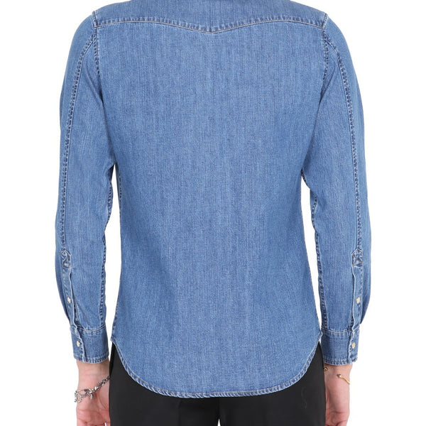 Close-up of Alexander McQueen blouses hardware and fine stitching