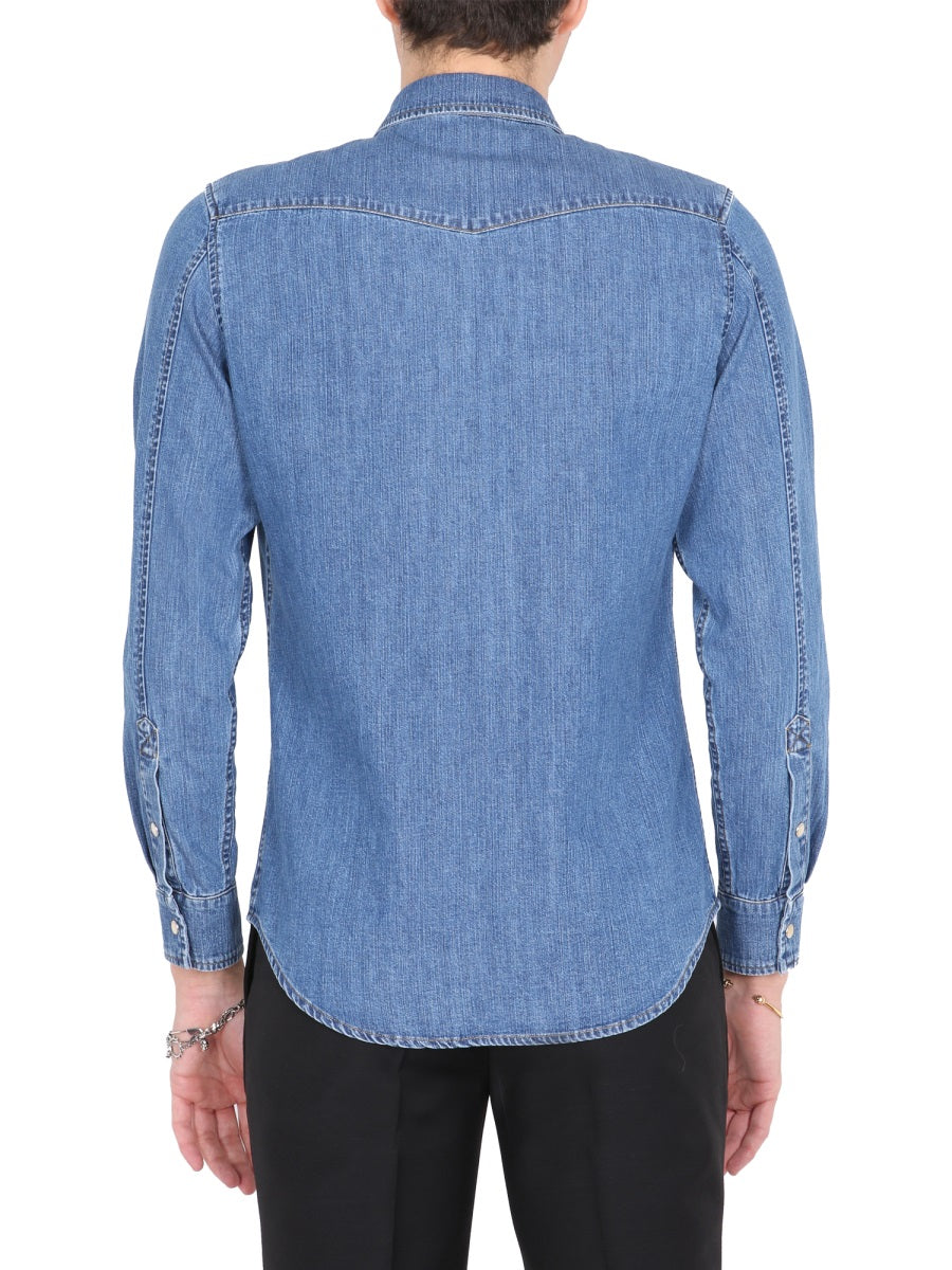 Alexander McQueen Tops? Alexander Mcqueen Men Shirt With Embroidered Logo Premium Designer Casual Top