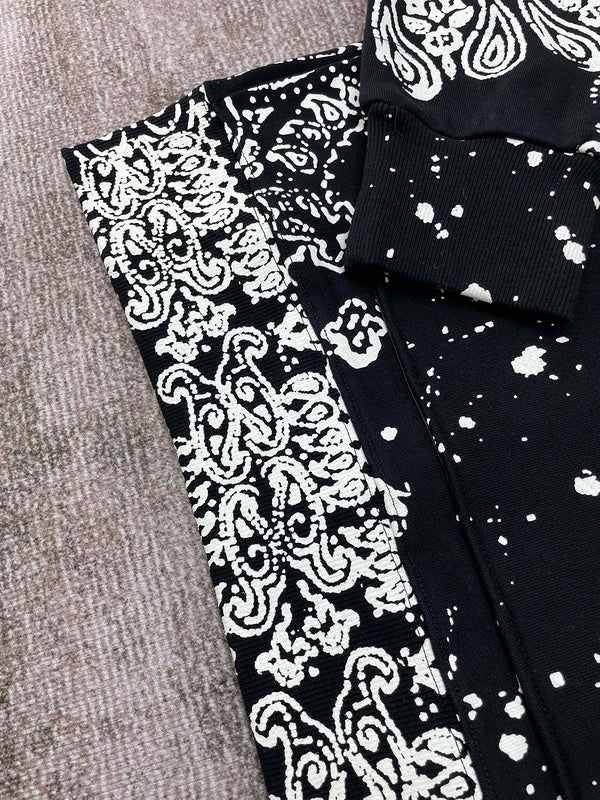 Close-up of Amiri hoodie craftsmanship