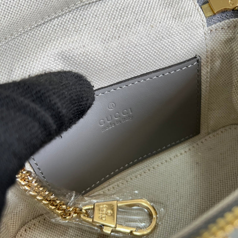 Side view of timeless structured handbag