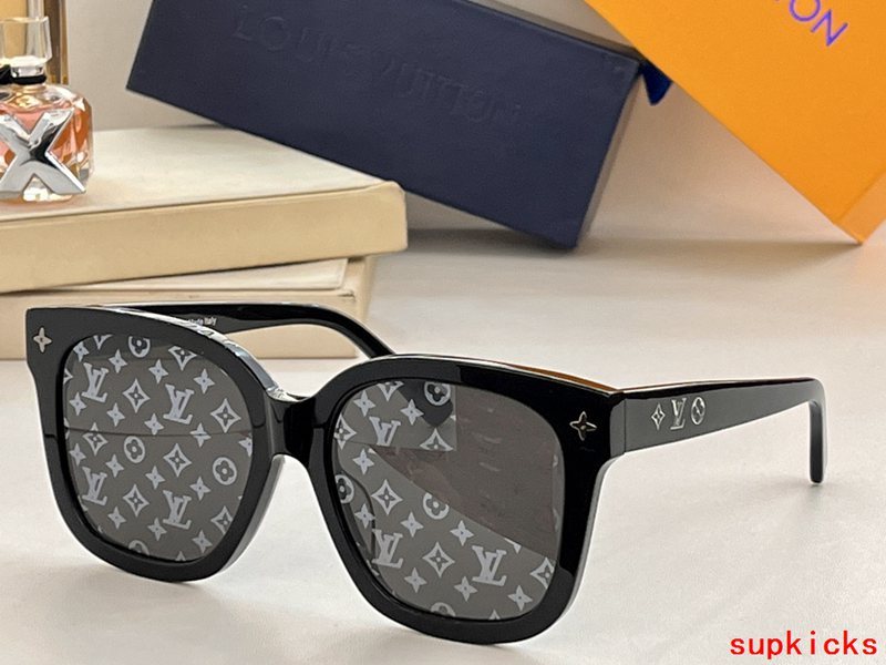 Side view of Louis Vuitton unisex sunglasses