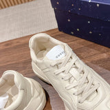 Gucci soft grey luxury sneakers view 10 chunky sole construction