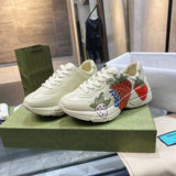 Gucci crisp white luxury sneakers view 10 everyday casual design