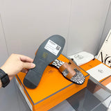 Hermes sandals Style 189 - logo and branding close-up