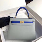 Side view of graceful structured handbag