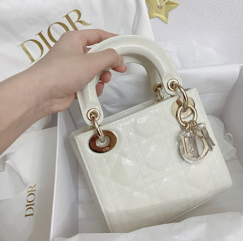 Back view of structured signature women's handbag – women's designer-style accessory