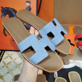 Hermes sandals Style 031 - close-up of premium designer craftsmanship