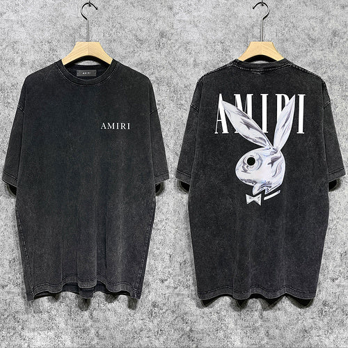 Amiri luxury t-shirt detail shot