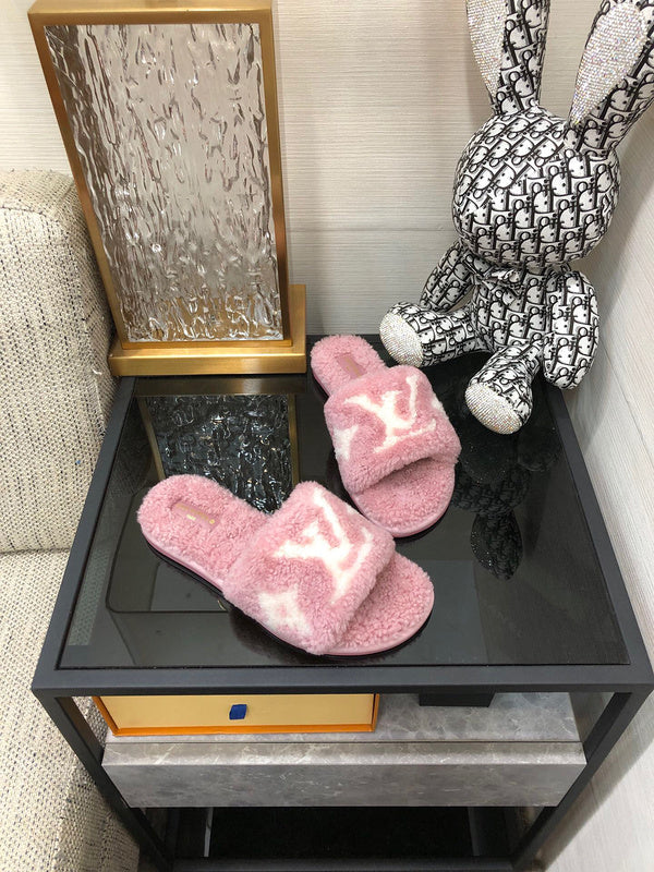 Louis Vuitton Nude Combat Boots - Angled View