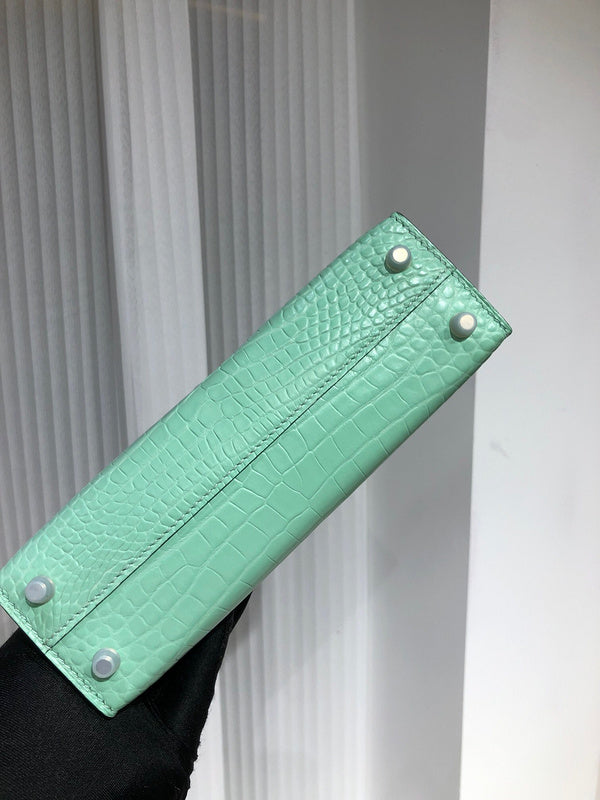 Close-up detail of sophisticated bag design