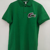 Side profile of Lacoste luxury clothing with tailored silhouette